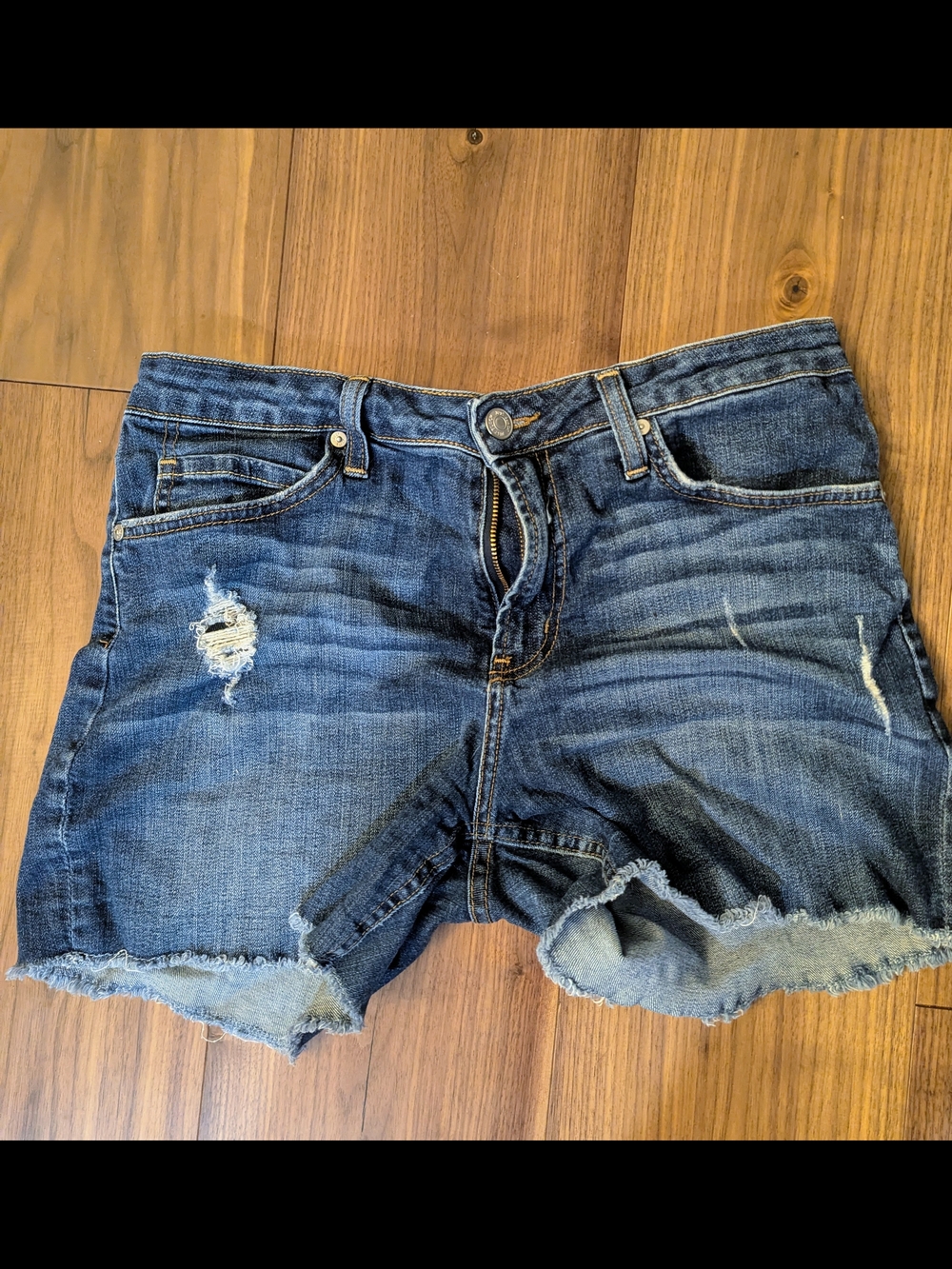 Just Black Distressed Denim Shorts - Size US 29